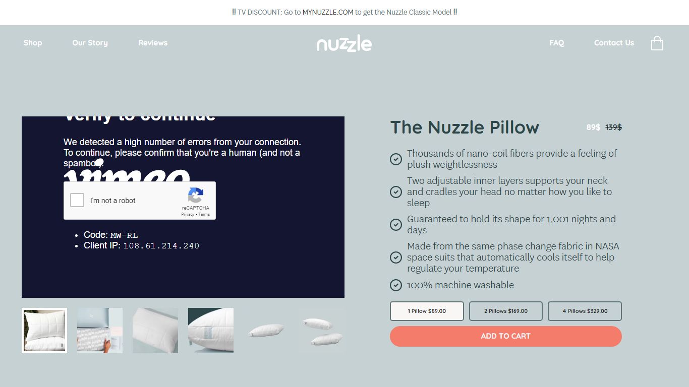 The Nuzzle Pillow | Nuzzle